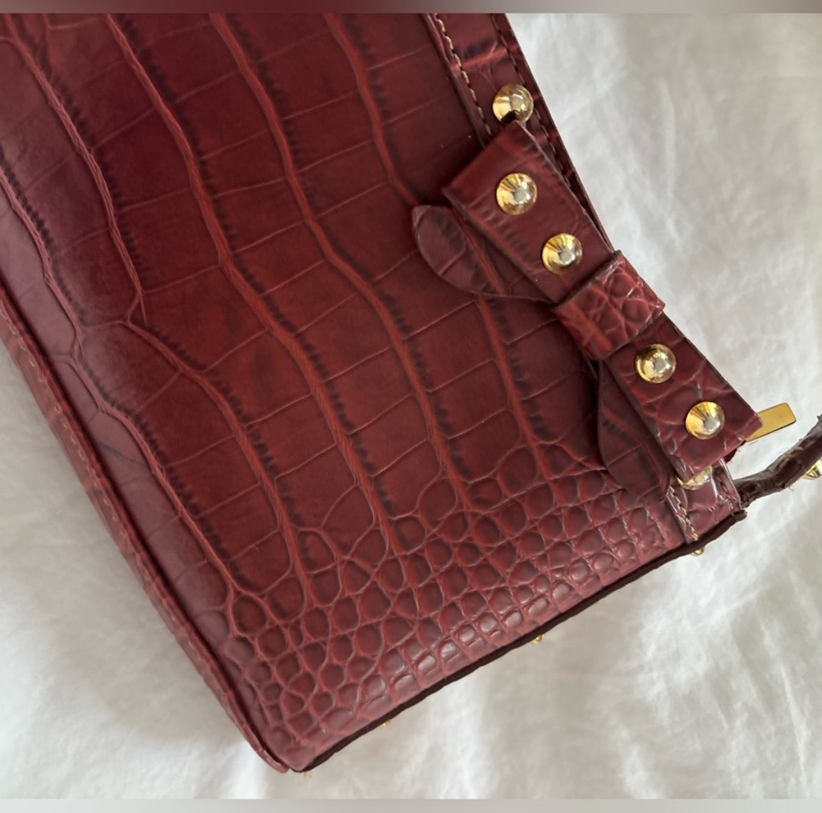 Red Leather Shoulder Bag